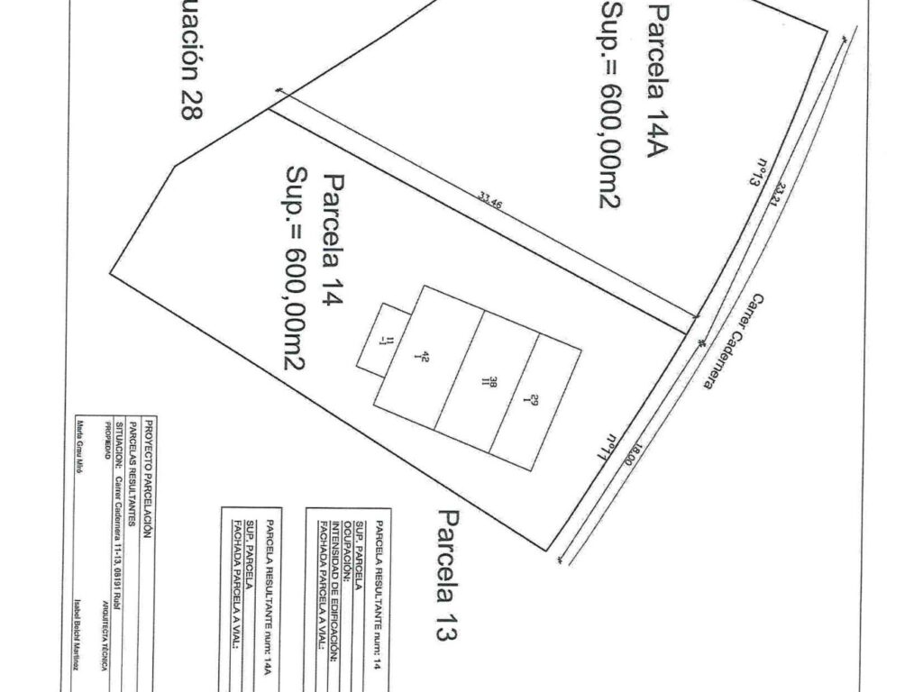 RUBI: Preciosa parcel·la de 600m2 amb 23m.