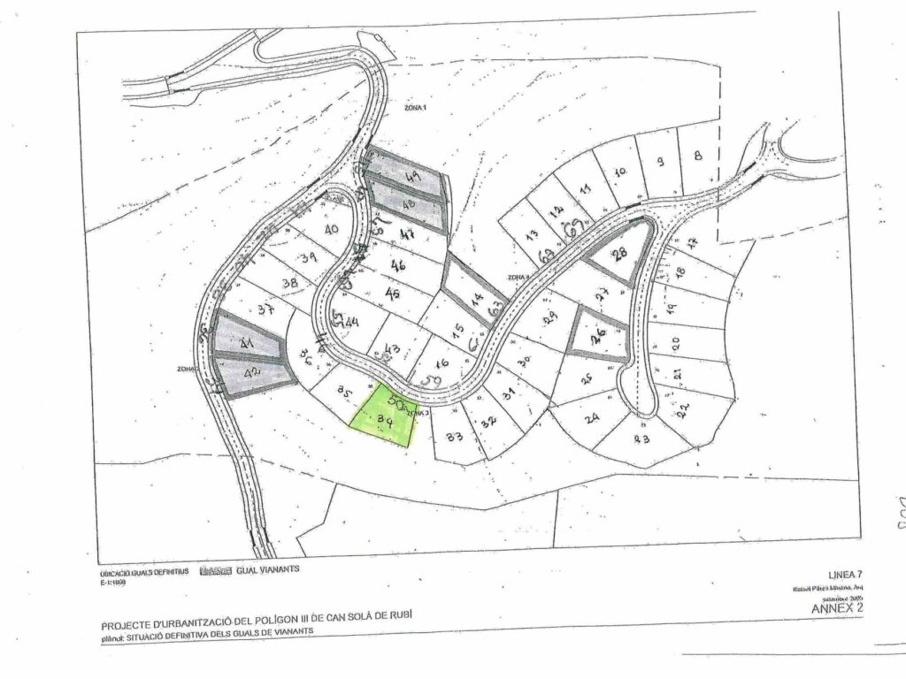 Rubí : S’ofereix terreny urbanitzable en venda a la zona tranquil·la de CAN SOLA. Amb una superfície de 488 m², Façana 20mts.  aquest espai permet edificar i desenvolupar un projecte adaptat a les vostres necessitats.