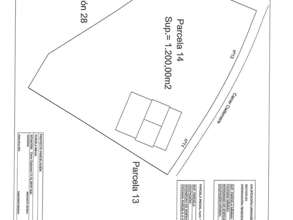 RUBI: Preciosa parcel·la de 600m2 amb 23m.